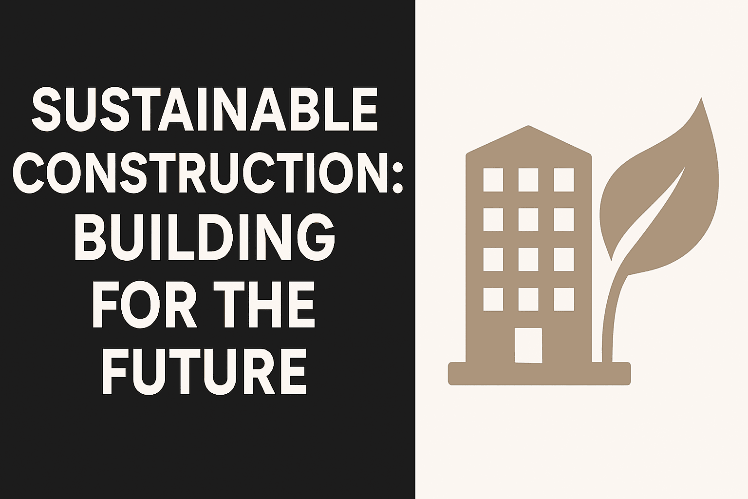 Sustainable Construction: Building for the Future
